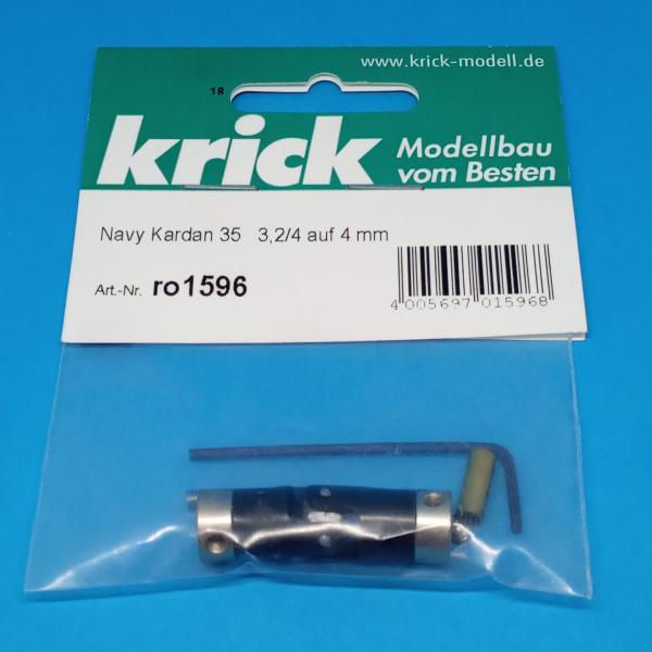 Krick ro1596 Navy Kardan 35 3,2/4 auf 4mm